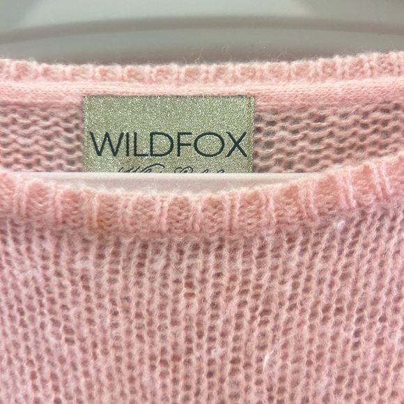 Wildfox Pink Gingerbread Crew Neck Sweater oversized - Picture 3 of 3